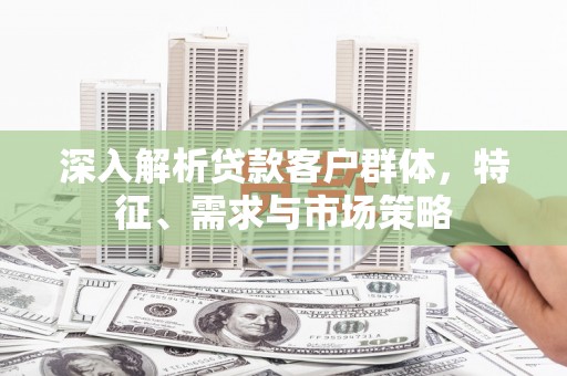 淮上深入解析贷款客户群体，特征、需求与市场策略