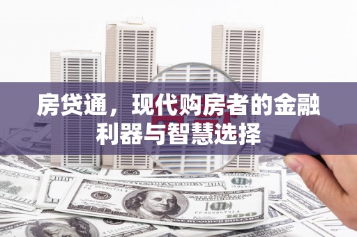 田林房贷通，现代购房者的金融利器与智慧选择