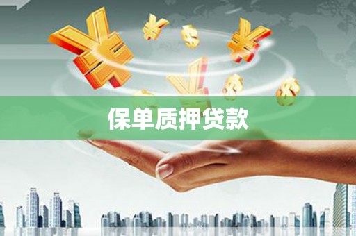 墨江保单质押贷款