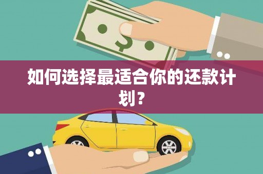 绿岛如何选择最适合你的还款计划？