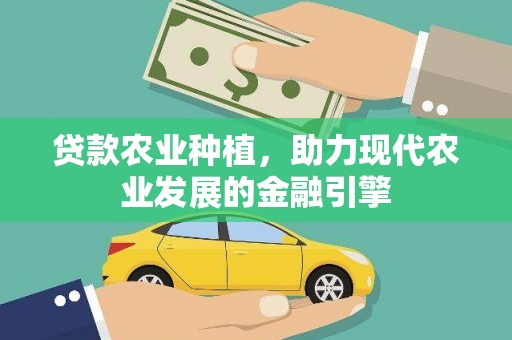 小金贷款农业种植，助力现代农业发展的金融引擎