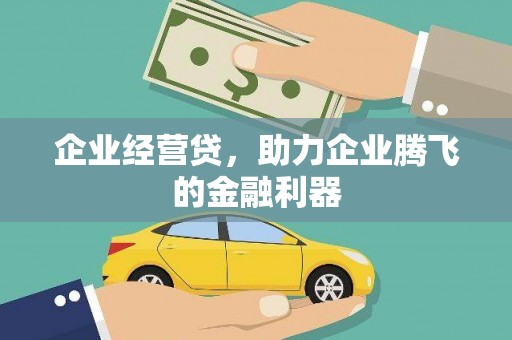 潍坊企业经营贷，助力企业腾飞的金融利器