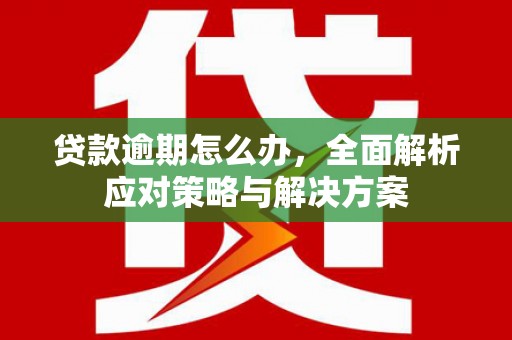 广阳贷款逾期怎么办，全面解析应对策略与解决方案
